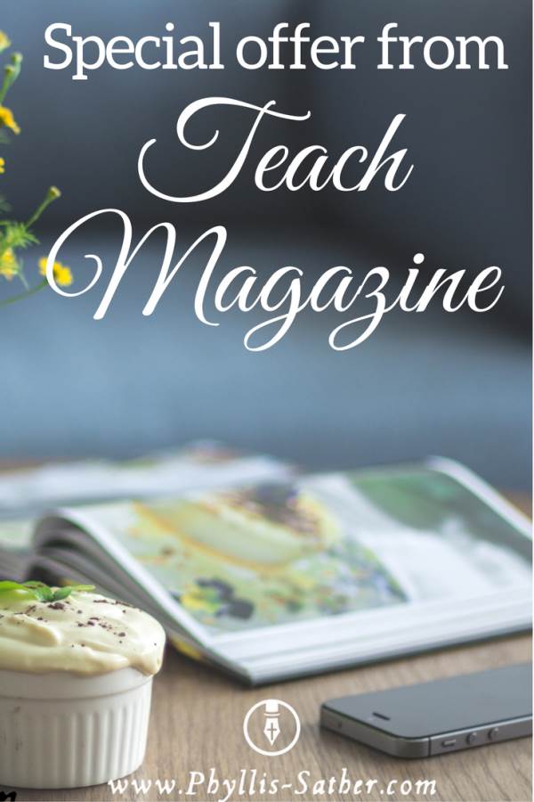 TEACH magazine is different from other typical homeschool magazines in that most of the articles are on encouragement rather than how-to.
