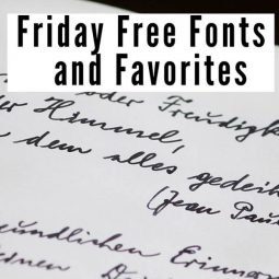 Friday Free Fonts and Favorites