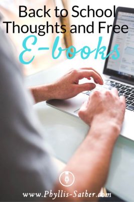 Back to School Thoughts and Free E-books