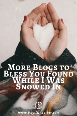 More Blogs to Bless You Found While I Was Snowed In. So…after reading some Scripture and praying with my girls I spent some time looking at sites I rarely have time to visit. I found some amazing blogs that I would like to share with you.