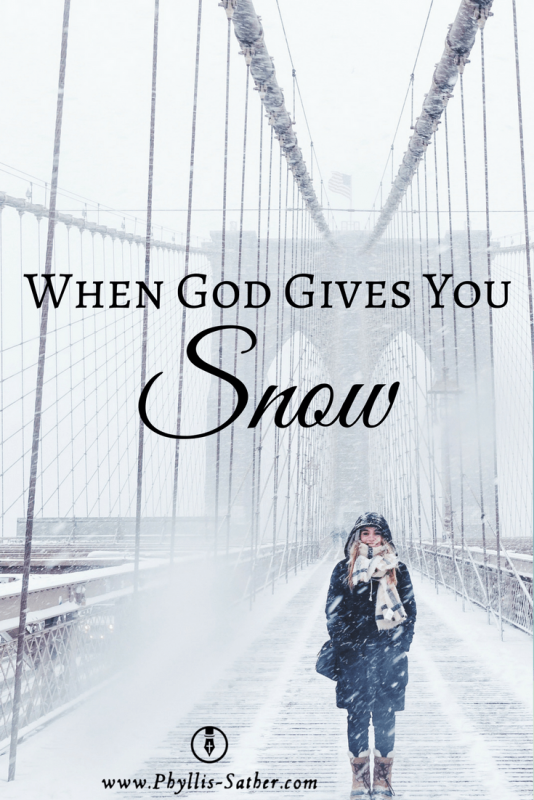 But when God gives you LOTS of snow… You make a BIG snowman!